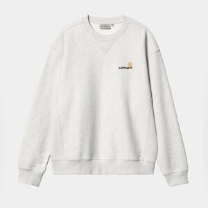 Carhartt WIP American Script Sweatshirt Ash Heather Size XL